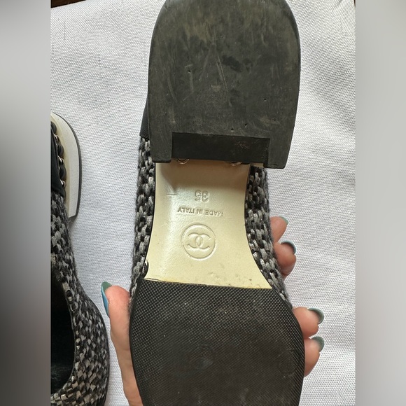 Chanel tweed block heel pumps - Picture 12 of 14